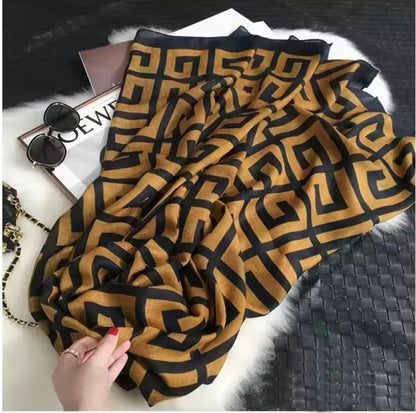 Women Silk Satin Scarf Foulard Hijab Women Soft Large Wrap