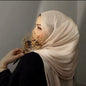 Women Glimmer Shiny Women Hijab Scarf Muslim Long Scarves Light Weight