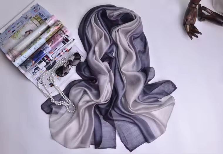 Women Silk Satin Scarf Hijab Women Soft  Large Wrap