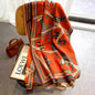 Luxury Women Limited Edition Horse Design Cashmere Touch Scarf - Warm Fringe Shawl