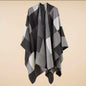 Cashmere Wool Cape Scarf Split Thickened Autumn and Winter Women Cape