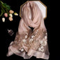 Women Embroidered Scarf Elegant and Versatile for Women Floral Shawl