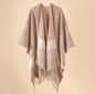 Cashmere Wool Cape Scarf Split Thickened Autumn and Winter Women Cape