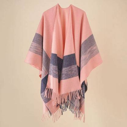 Cashmere Wool Cape Scarf Split Thickened Autumn and Winter Women Cape