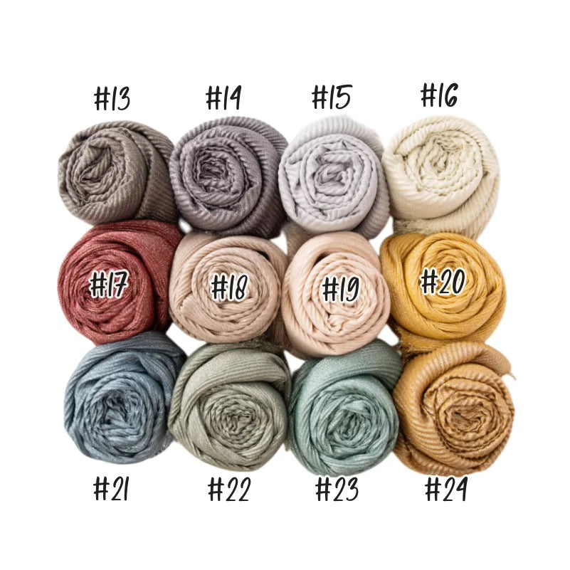 Women Glimmer Shiny Women Hijab Scarf Muslim Long Scarves Light Weight