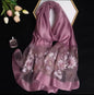 Women Embroidered Scarf Elegant and Versatile for Women Floral Shawl