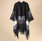Cashmere Wool Cape Scarf Split Thickened Autumn and Winter Women Cape
