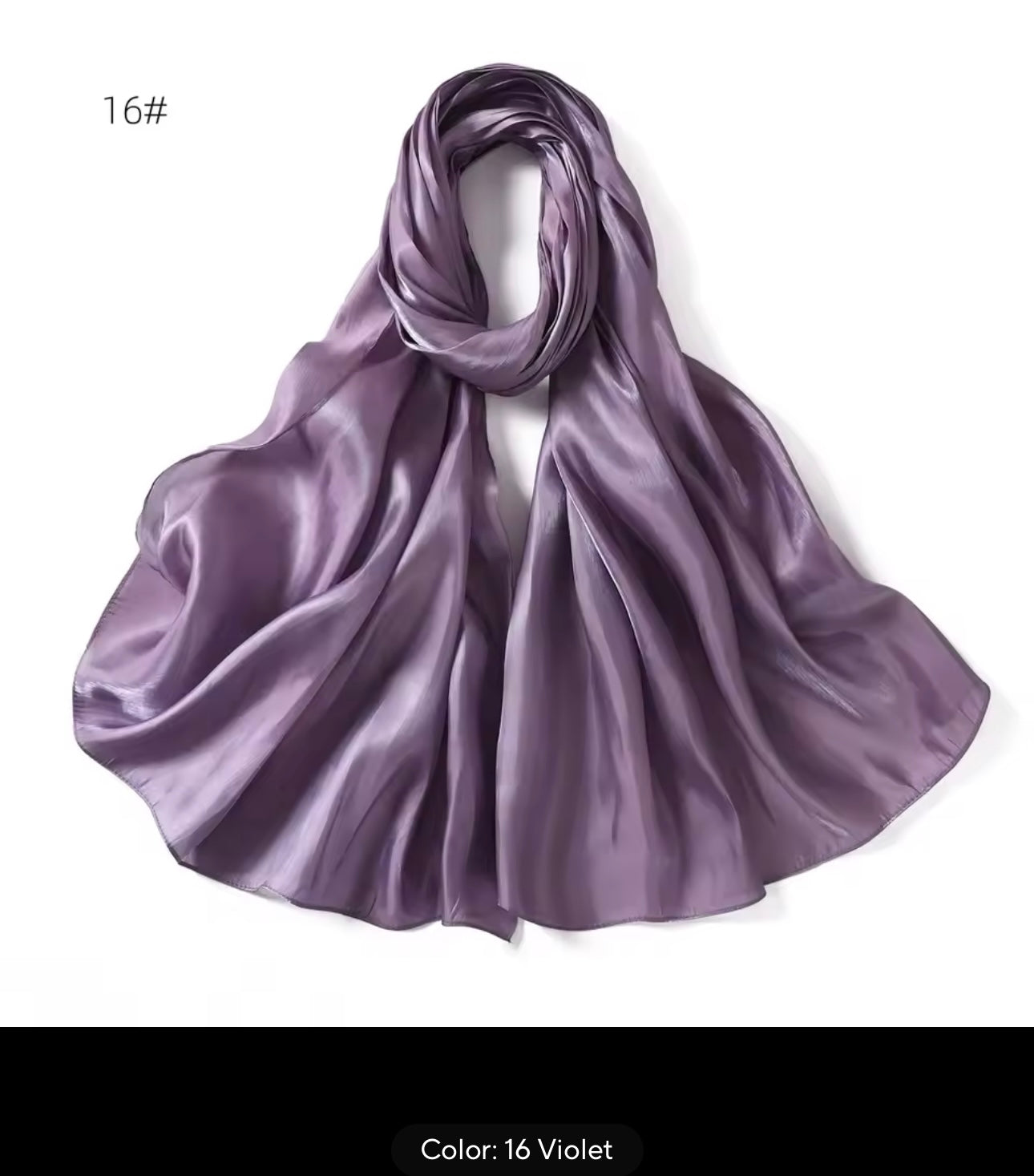 Women Glimmer Shiny Women Hijab Scarf Muslim Long Scarves Light Weight
