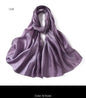 Women Glimmer Shiny Women Hijab Scarf Muslim Long Scarves Light Weight