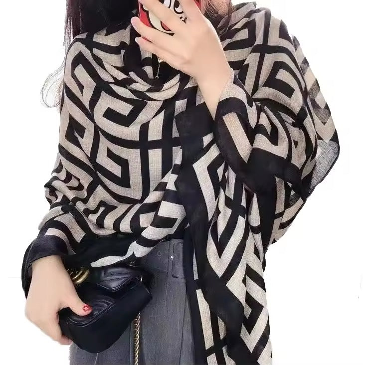 Women Silk Satin Scarf Foulard Hijab Women Soft Large Wrap