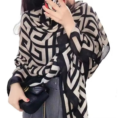 Women Silk Satin Scarf Foulard Hijab Women Soft Large Wrap