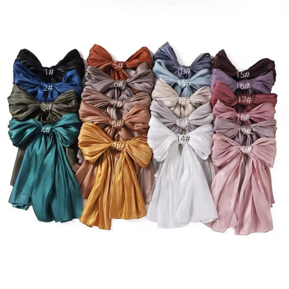 Women Glimmer Shiny Women Hijab Scarf Muslim Long Scarves Light Weight