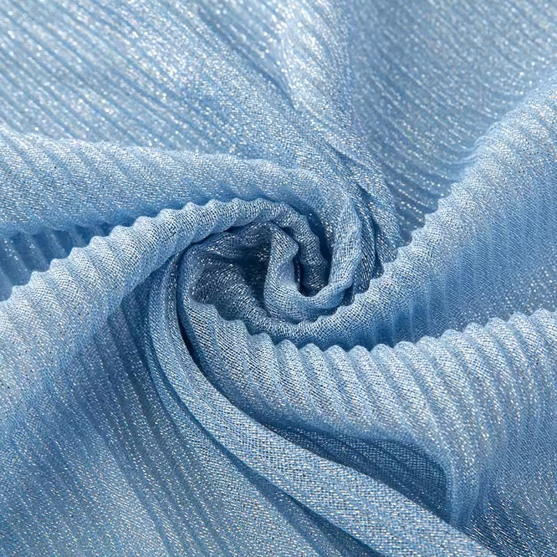 Women Glimmer Shiny Women Hijab Scarf Muslim Long Scarves Light Weight