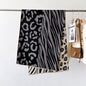 Tiger and Leopard Print Scarf Thickened Warm Cashmere Double Sided Shawl Women Allure
