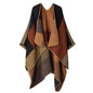 Cashmere Wool Cape Scarf Split Thickened Autumn and Winter Women Cape