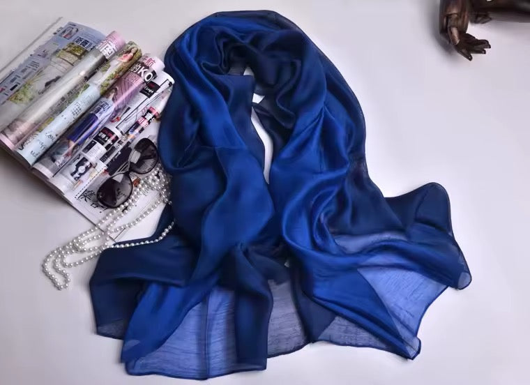 Women Silk Satin Scarf Hijab Women Soft  Large Wrap