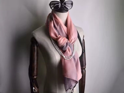 Women Silk Satin Scarf Hijab Women Soft  Large Wrap