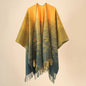 Cashmere Wool Cape Scarf Split Thickened Autumn and Winter Women Cape