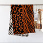 Tiger and Leopard Print Scarf Thickened Warm Cashmere Double Sided Shawl Women Allure