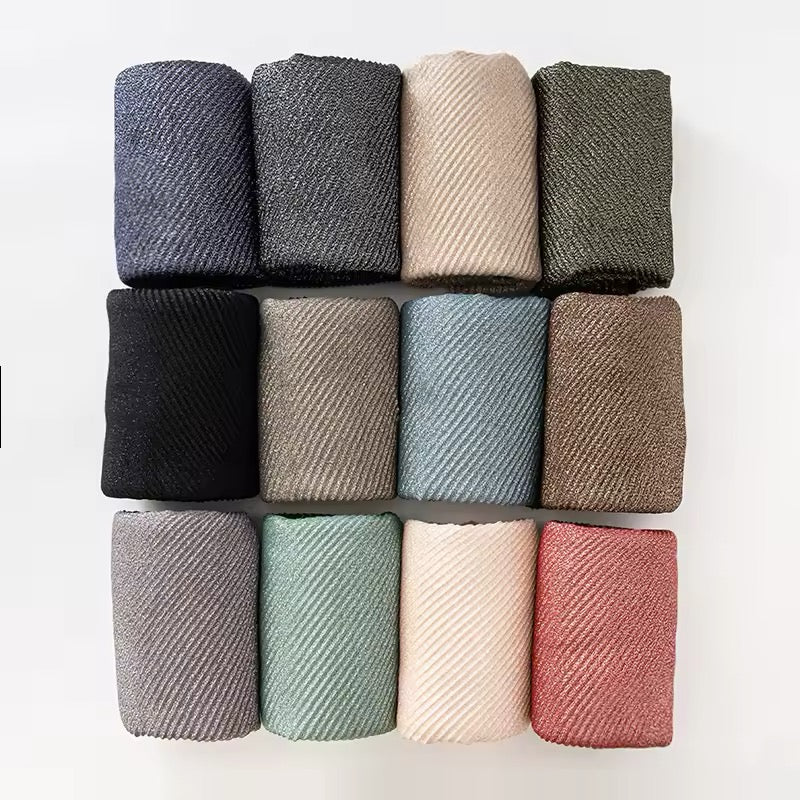 Women Glimmer Shiny Women Hijab Scarf Muslim Long Scarves Light Weight