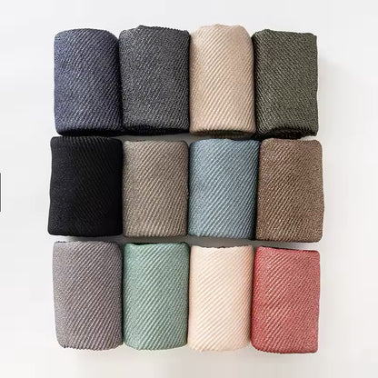 Women Glimmer Shiny Women Hijab Scarf Muslim Long Scarves Light Weight