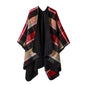Cashmere Wool Cape Scarf Split Thickened Autumn and Winter Women Cape