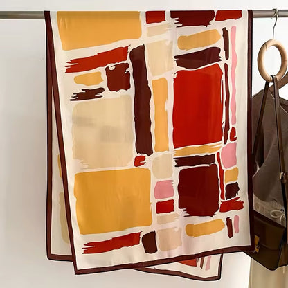 Women Luxurious Cashmere Touch Scarf - Warm Fringe Shawl