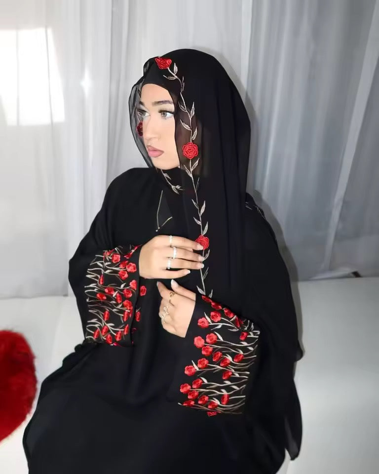 Split Women Black Abaya Modest Clothing Women Split Coat Abaya