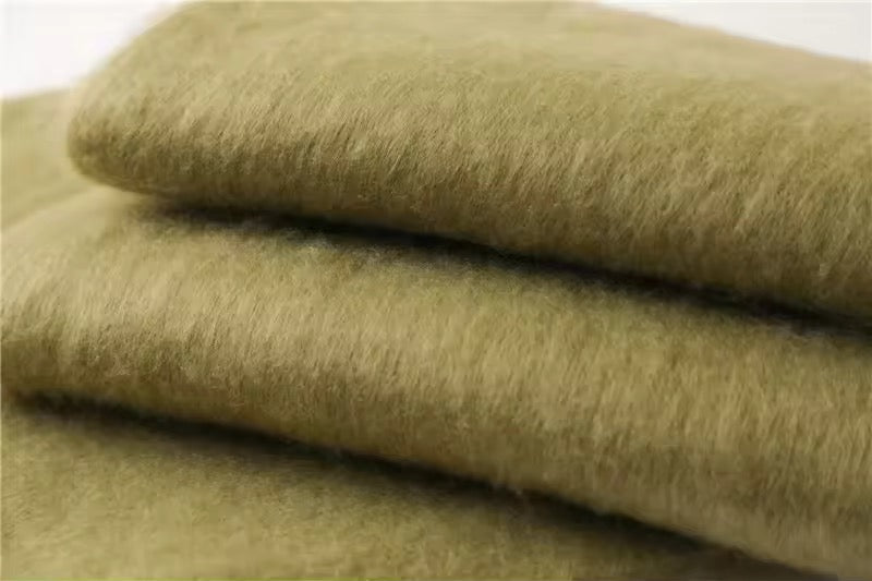 Men Wool & Women Woollen Cashmere Touch Scarf - Warm Fringe Shawl