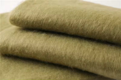 Men Wool & Women Woollen Cashmere Touch Scarf - Warm Fringe Shawl