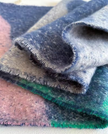 Women Woollen & Men Wool Scarf - Warm Fringe Shaw