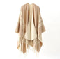Cashmere Wool Cape Scarf Split Thickened Autumn and Winter Women Cape