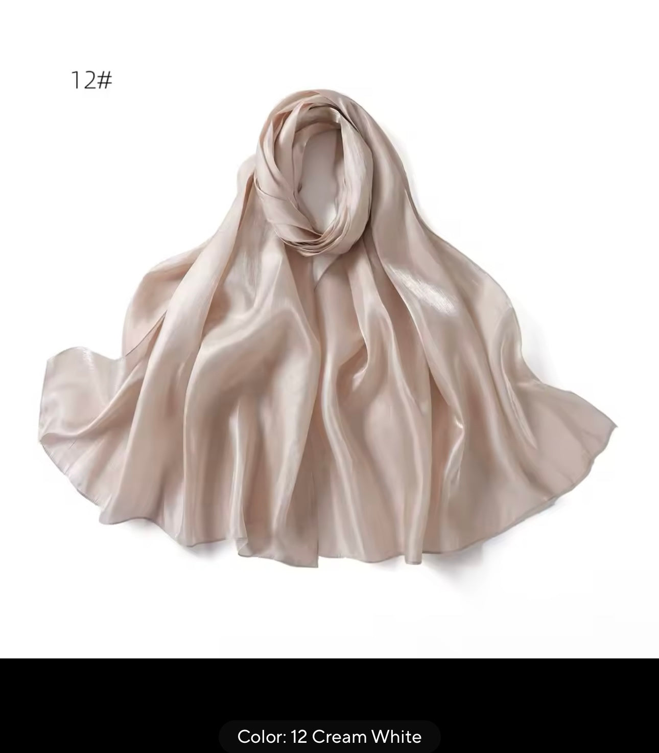 Women Glimmer Shiny Women Hijab Scarf Muslim Long Scarves Light Weight