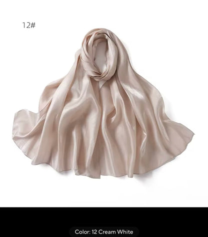 Women Glimmer Shiny Women Hijab Scarf Muslim Long Scarves Light Weight