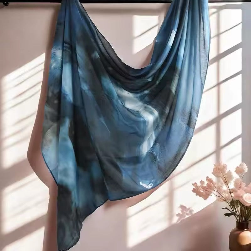 Women Silk Satin Scarf Hijab Women Soft Large Wrap