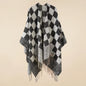 Cashmere Wool Cape Scarf Split Thickened Autumn and Winter Women Cape