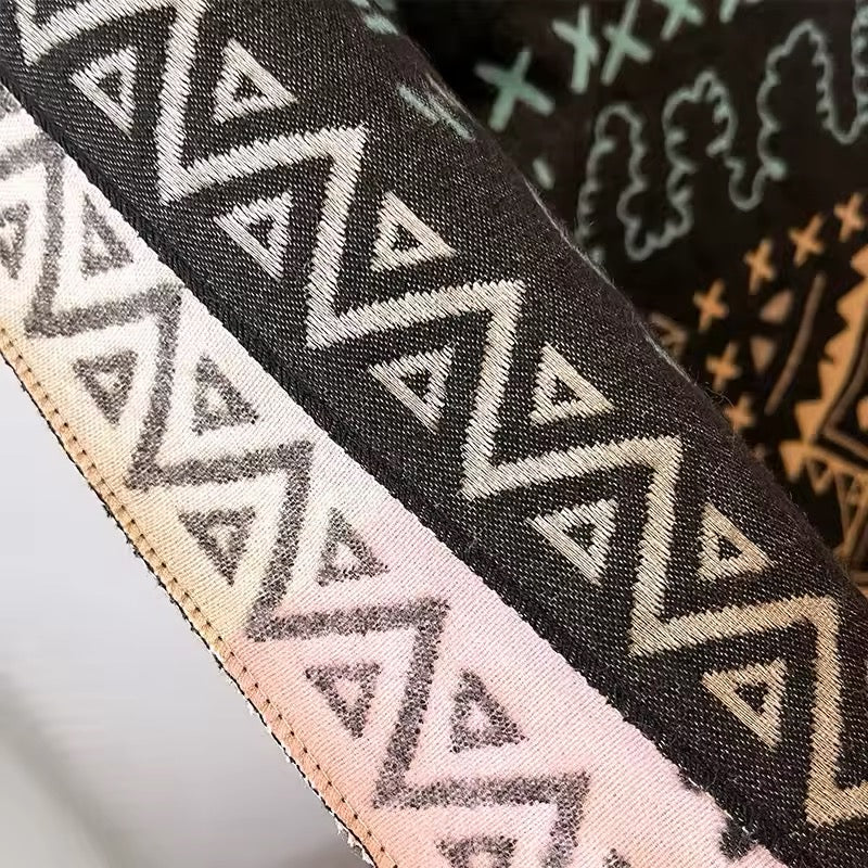 Women Luxurious Cashmere Touch Scarf - Warm Fringe Shawl