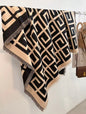 Women Luxurious Cashmere Touch Scarf - Warm Fringe Shawl