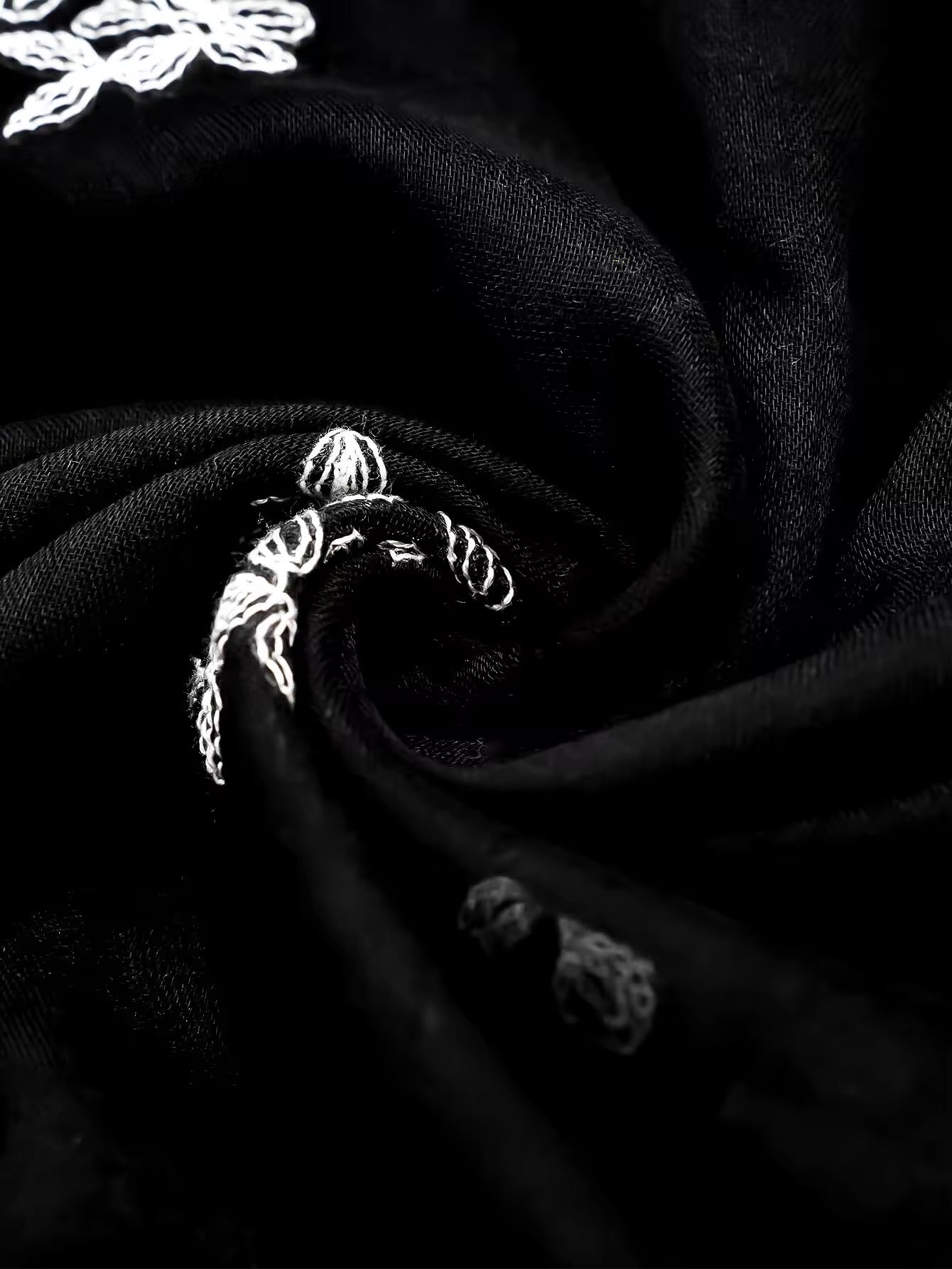 Women Embroidered Scarf Elegant and Versatile for Women Floral Shawl