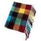 Men &  Women Checked Pattern Cashmere Touch Scarf - Warm Fringe Shawl