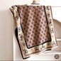 Luxury Women Limited Edition Horse Design Cashmere Touch Scarf - Warm Fringe Shawl