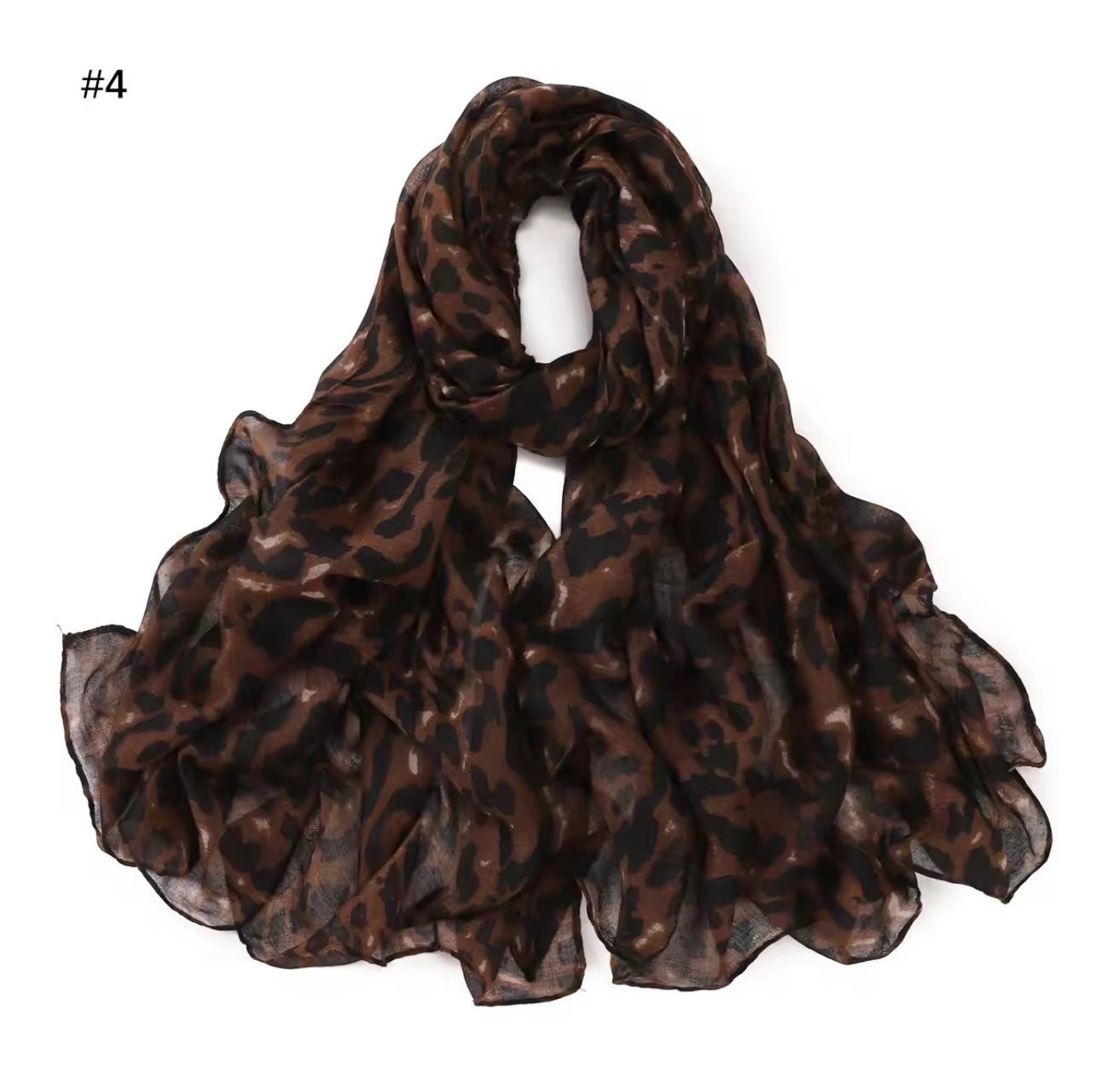 Cheetah Print Women Silk Satin Scarf Foulard Women Hijab Women Allure Wrap