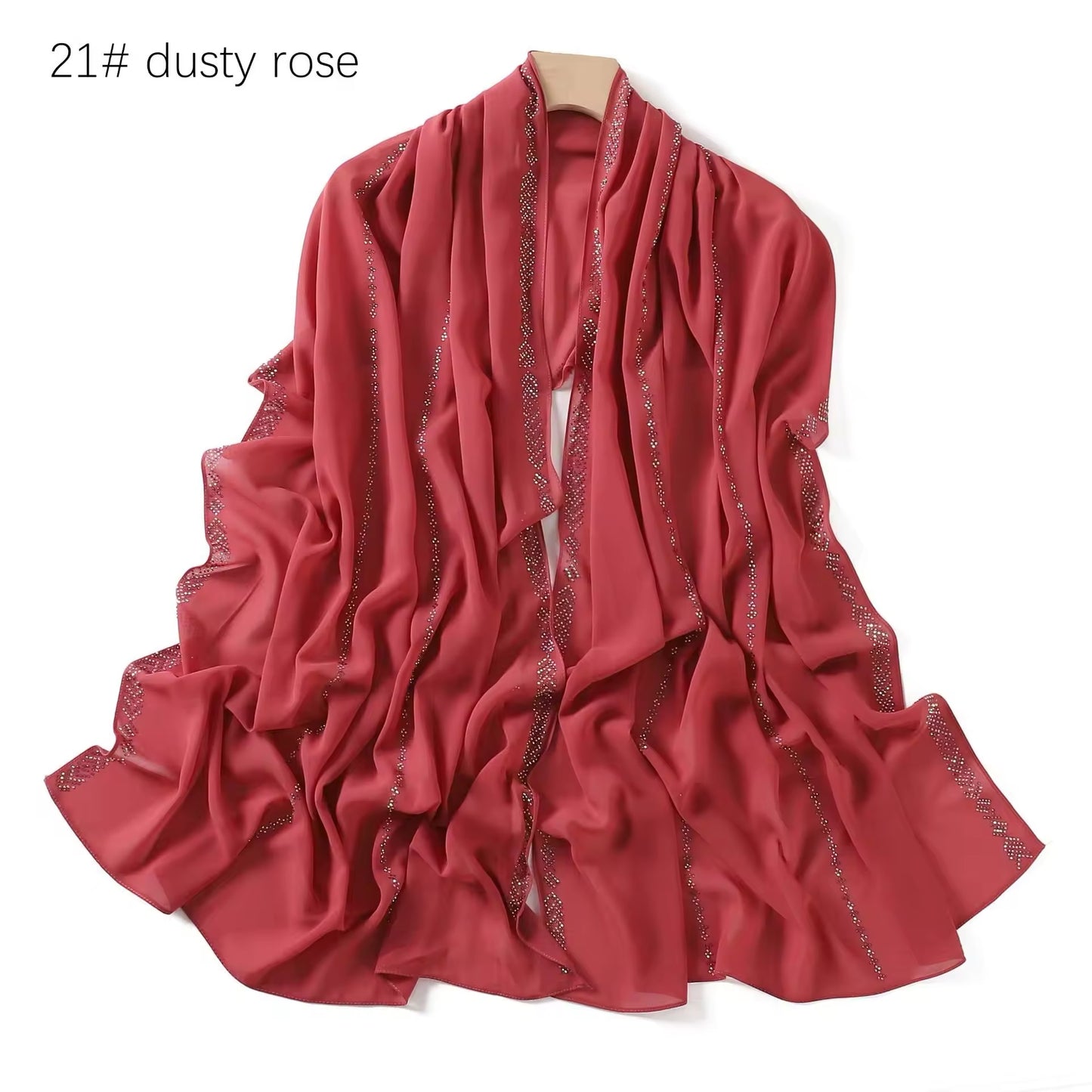 Women Glimmer Shiny Women Hijab Scarf Muslim Long Scarves Light Weight