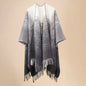 Cashmere Wool Cape Scarf Split Thickened Autumn and Winter Women Cape