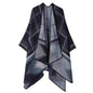 Cashmere Wool Cape Scarf Split Thickened Autumn and Winter Women Cape