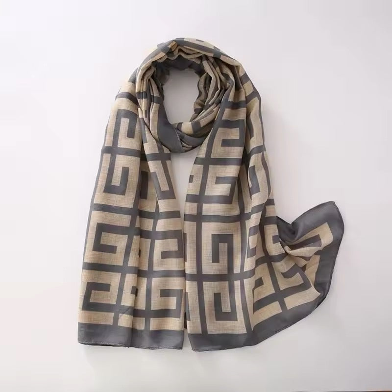 Women Silk Satin Scarf Foulard Hijab Women Soft Large Wrap