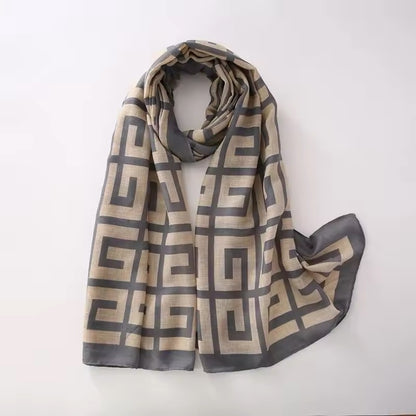 Women Silk Satin Scarf Foulard Hijab Women Soft Large Wrap