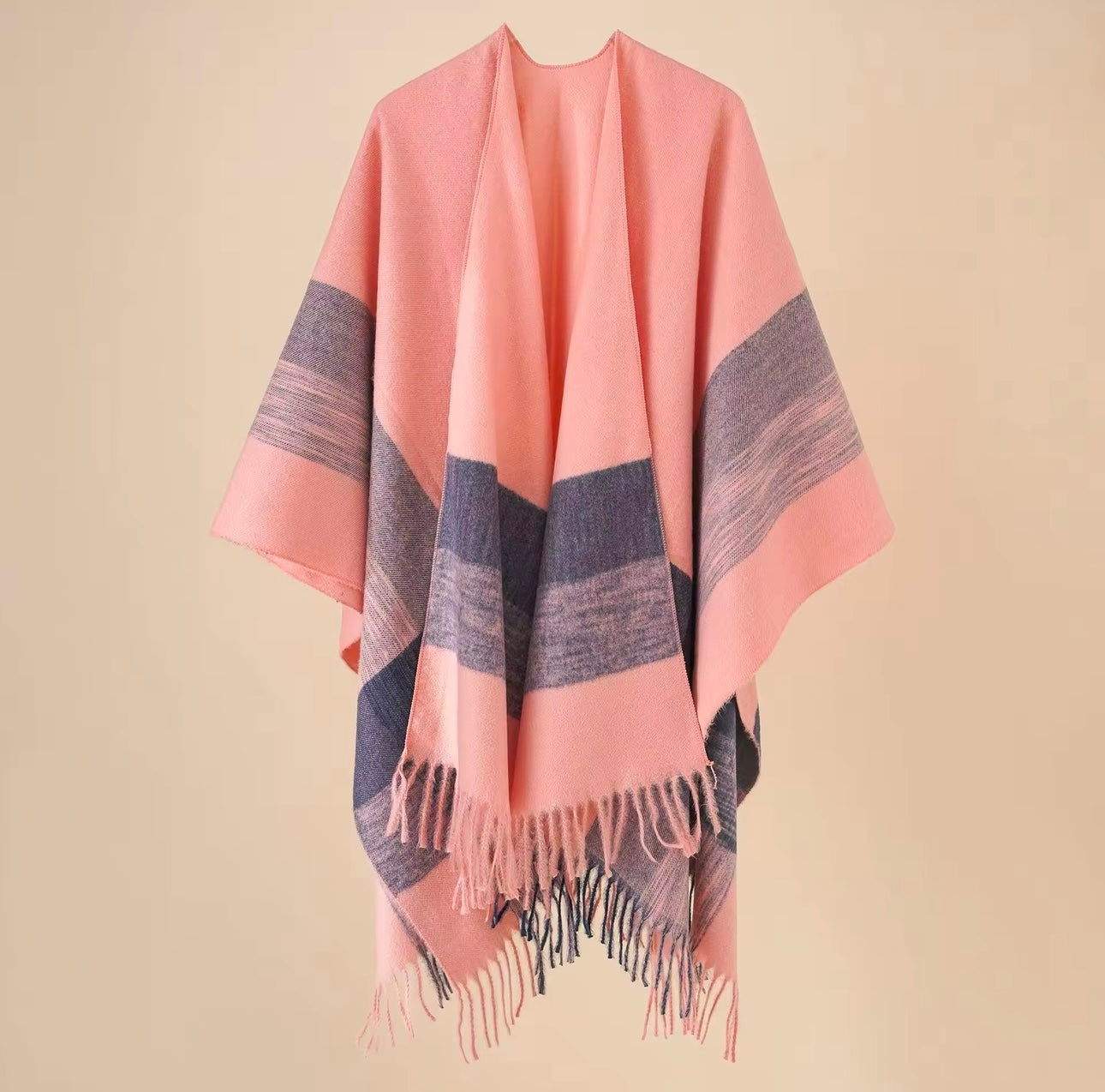 Cashmere Wool Cape Scarf Split Thickened Autumn and Winter Women Cape