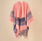 Cashmere Wool Cape Scarf Split Thickened Autumn and Winter Women Cape