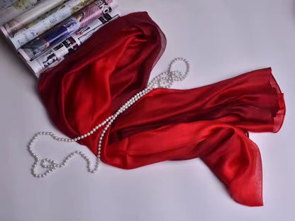 Women Silk Satin Scarf Hijab Women Soft  Large Wrap